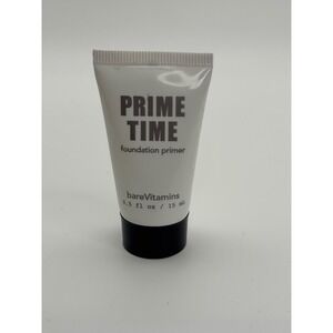 NEW! Bare Escentuals bareVitamins Prime Time Foundation Primer .5oz/15ml